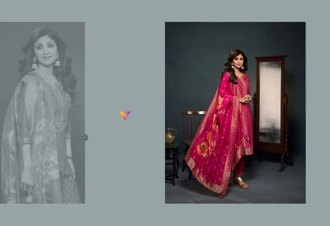 Shilpa 9 By Vatsam Viscose Dola Embroidery Readymade Suits Wholesalers In Delhi